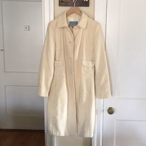 Cream peacoat